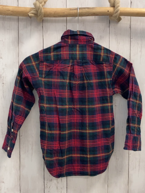 Ralph Lauren Hemd  Gr. 116  schwarz grün rot gelb kariert 