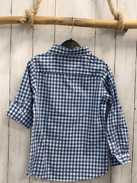 Manguun Hemd Gr. 122  blau weiß kariert