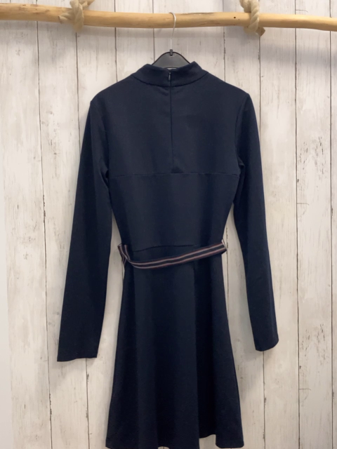 Tommy Hilfiger  Kleid  Gr. 176  blau mit blau rot weiß gestreiftem Gürtel 