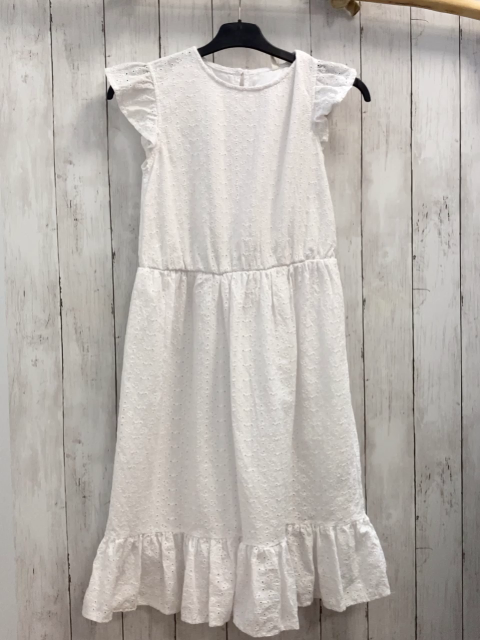 De Facto  Kleid  Gr. 158/164  weiß Lochstickerei 