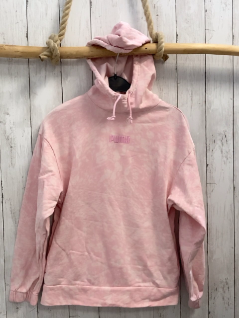 Puma  Pullover  Gr. 158/164  rosa weißer Druck Kapuze 