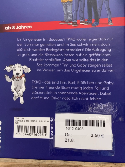  Buch TKKG Junior