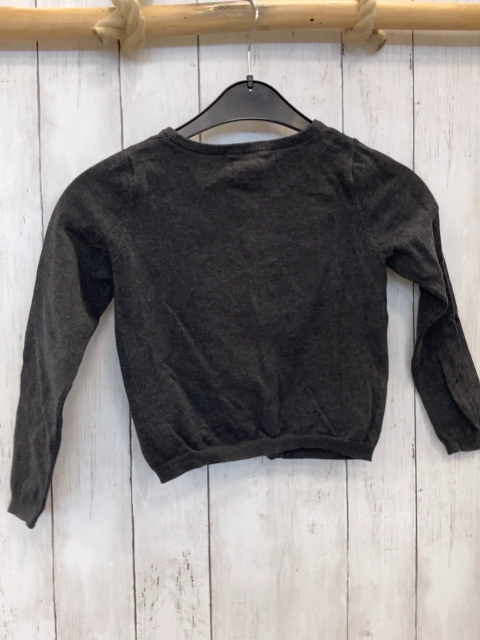 H&M  Strickjacke  Gr. 110  grau Pailetteneinhörner + -bögen goldene Sterne 