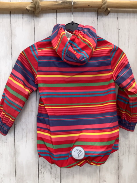 Lego  Regenjacke  Gr. 104  rot bunte Streifen 