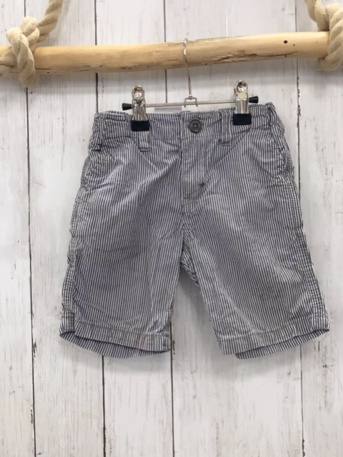 H&M  Shorts  Gr. 86  grau weiße Streifen Bund verstellbar 