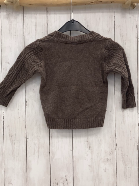 H&M  Strickjacke  Gr. 80  braun Zöpfe 