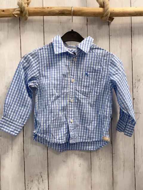 H&M Hemd Gr. 98  blau weiß kariert