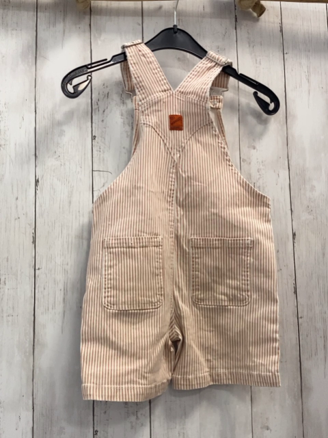 Mango  Latzshorts  Gr. 110  rost beige Streifen 