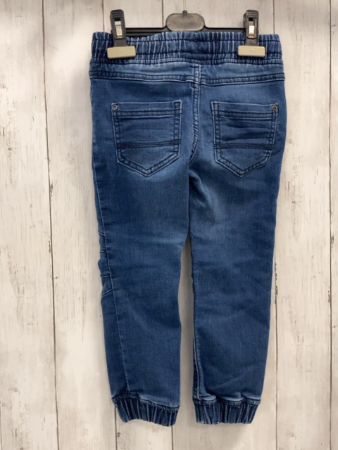  Hose Gr. 104  blau Jeans Kordel
