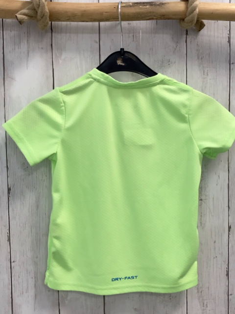 Manguun Sportshirt Gr. 104  gelbgrün schwarze Schrift