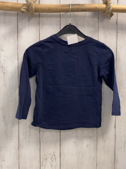   Langarmshirt  Gr. 110  blau bunte Dinos 