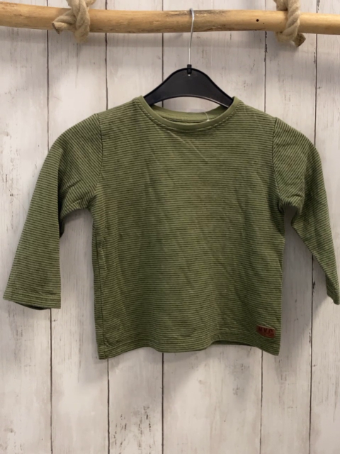  Langarmshirt  Gr. 104  kiwi graue Streifen