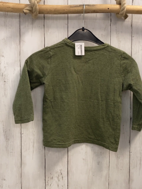  Langarmshirt  Gr. 104  kiwi graue Streifen