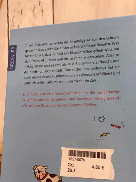  Buch Klassentreffen bei Miss Braitwhistle 