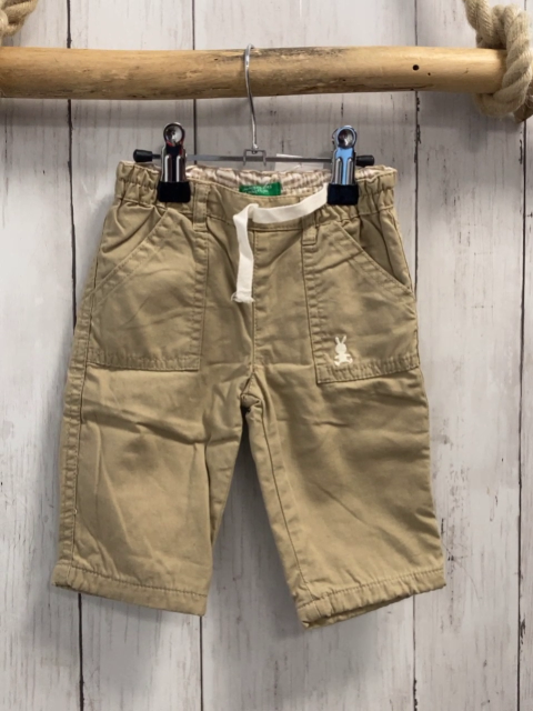 Benetton  Hose  Gr. 62  beige gefüttert 
