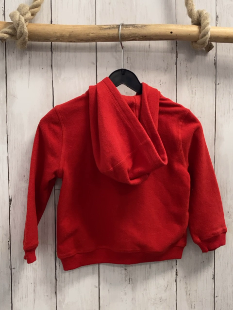   Fleecejacke  Gr. 86  rot Kapuze Schrift 
