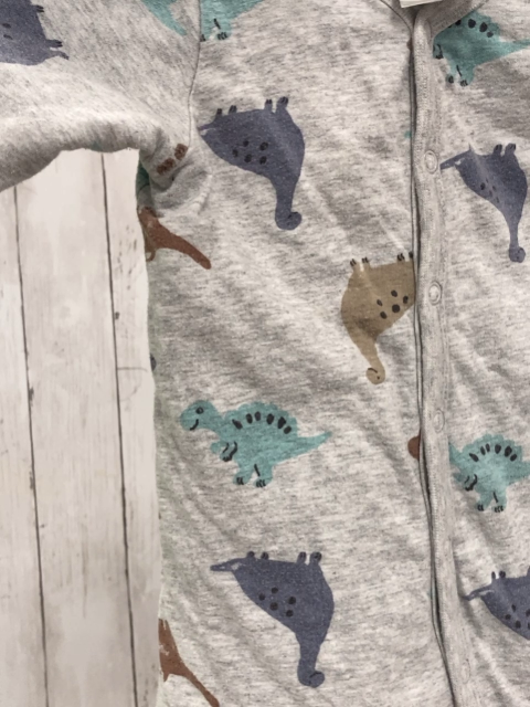 H&M  Overall Gr. 74  grau bunte Dinos 