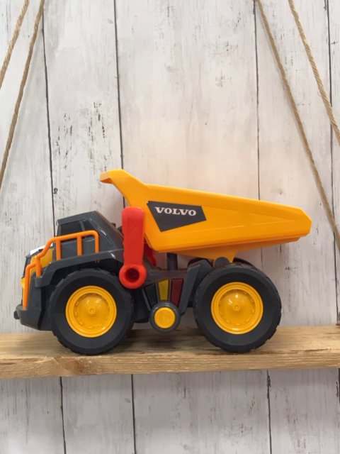 Dickie  Plastikspielzeug  orange grauer Kipper 