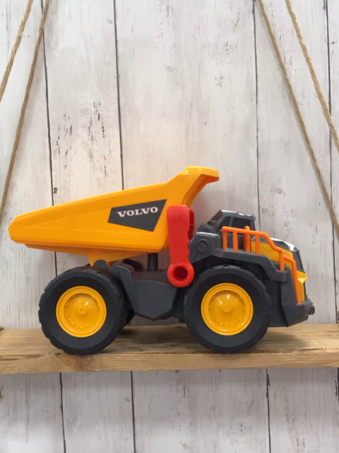 Dickie  Plastikspielzeug  orange grauer Kipper 