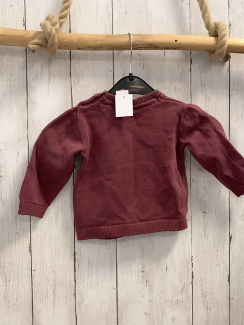H&M  Pullover  Gr. 80  aubergine Eichhörnchen Strick