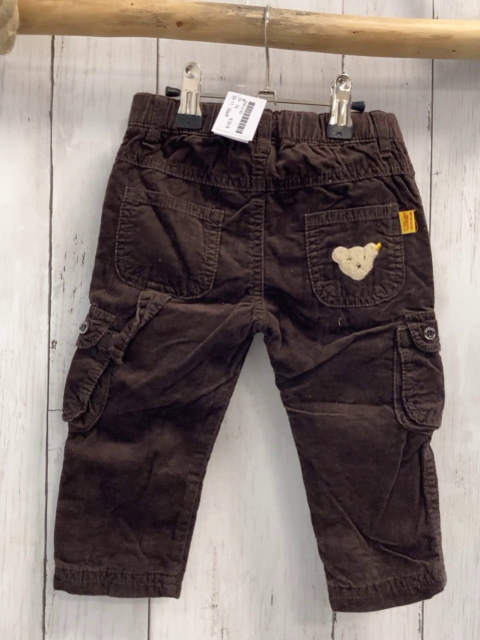 Steiff  Hose  Gr. 74  braun Kord gefüttert  aufgesetzte Taschen Kordel 