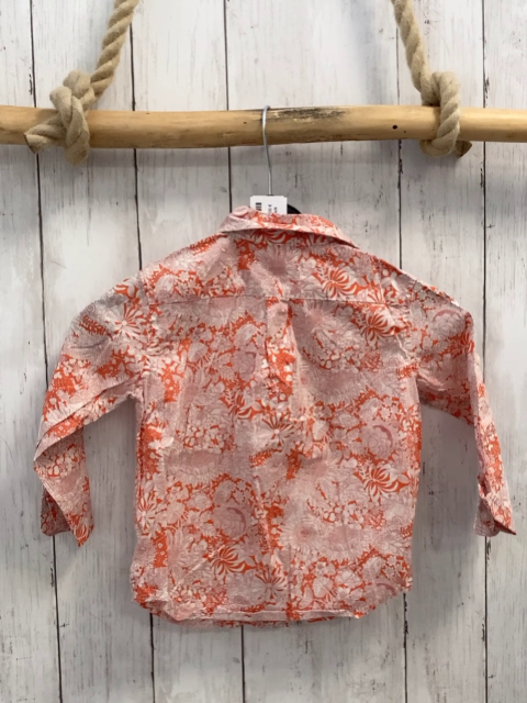 Janie & Jack  Hemd  Gr. 86  orange weiße Blumen 