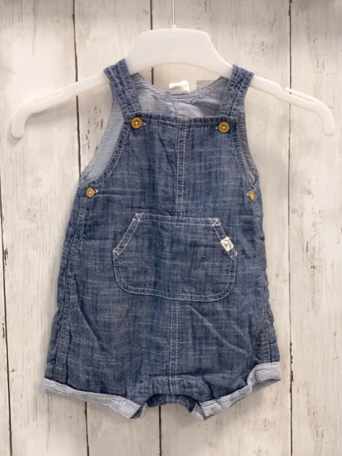 H&M  Playsuit  Gr. 74  blau weiße Nähte 
