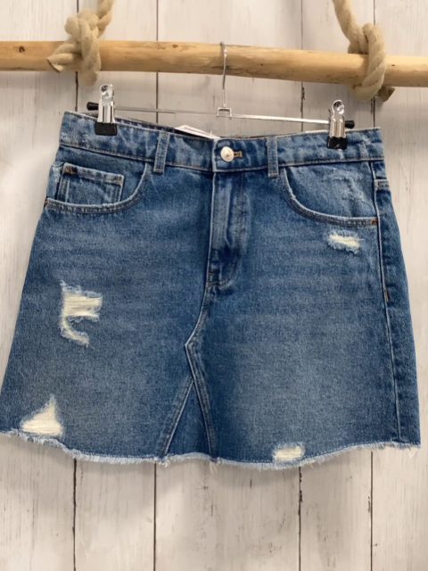 zara Rock Gr. 152  blau Jeans Bund verstellbar
