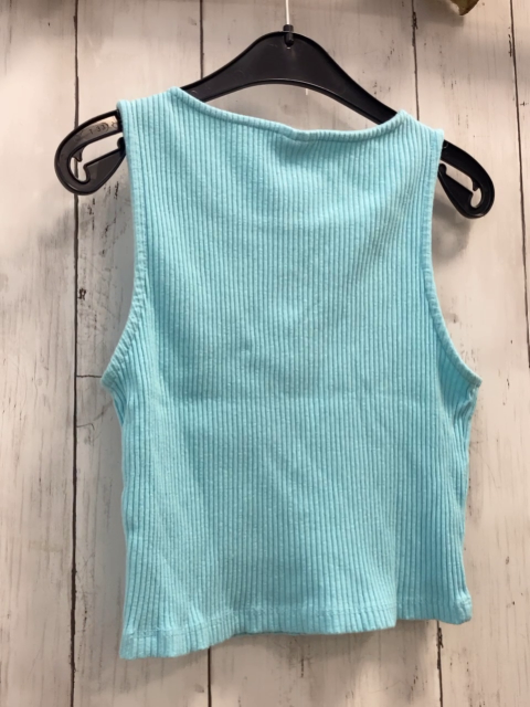 Zara  Top Gr. 134  hellblau Rippen 