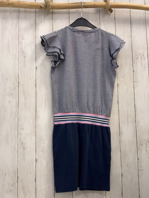Vingino Keid  Gr. 152  blau weiß gestreiftes Oberteil pink Flamingo blauer Rock