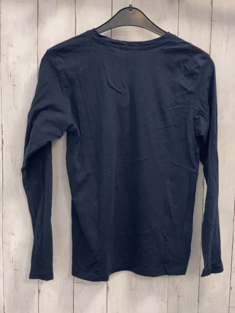 Jack & Jones Langarmshirt  Gr. 164  dunkelblau gestreifte + weiße Schrift 
