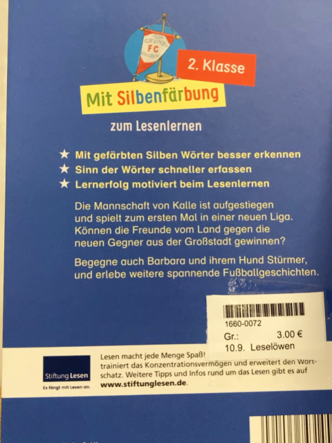 Leselöwen  Buch Fußballabenteuer 