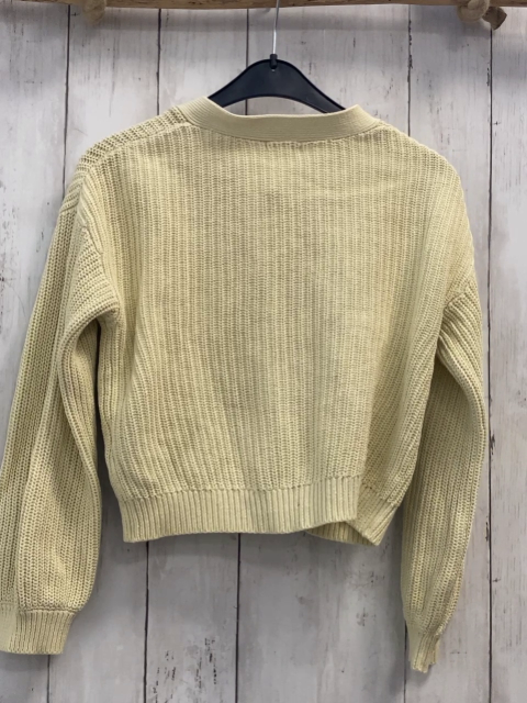Vertbaudet  Strickjacke  Gr. 122  gelb Rippen 