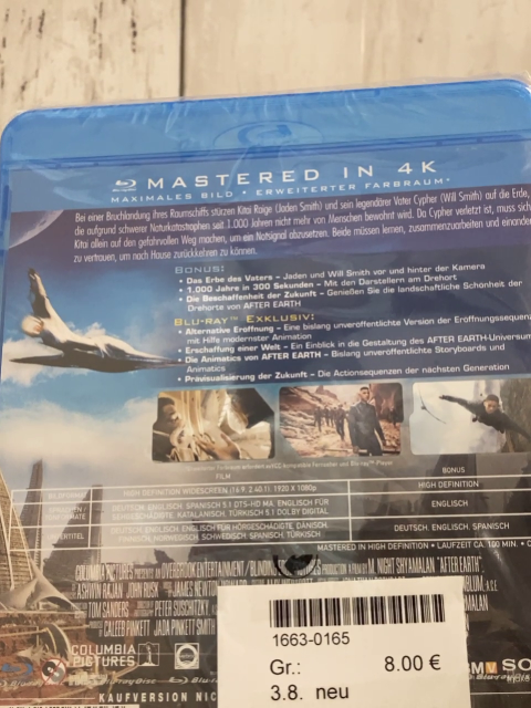 neu Blu-ray After Earth