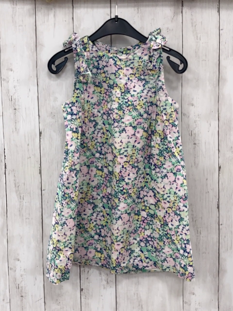 Jacadi Kleid Gr. 116  grün rosa gelb geblümt