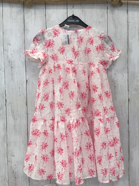   Kleid  Gr. 104  weiß rote Blumen 