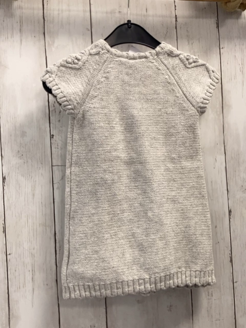 H&M Kleid Gr. 86  grau Strick Zöpfe