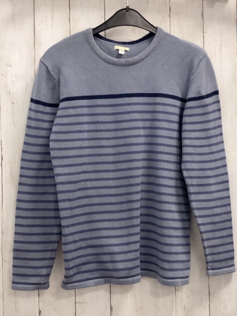 Vertbaudet  Pullover  Gr. 152  hellblau lila schwarzer Streifen Strick 