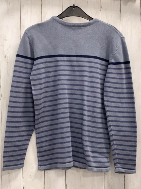 Vertbaudet  Pullover  Gr. 152  hellblau lila schwarzer Streifen Strick 