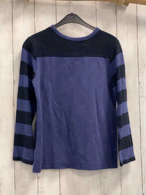 GAP  Pullover  Gr. 140  lila schwarze streifen Schrift 