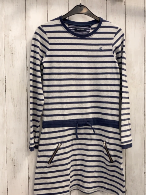 Marc O´ Polo  Kleid  Gr. 152  grau blaue Streifen 