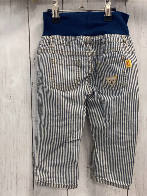 Steiff  Hose  Gr. 80  blau weiße Streifen blauer Bund 