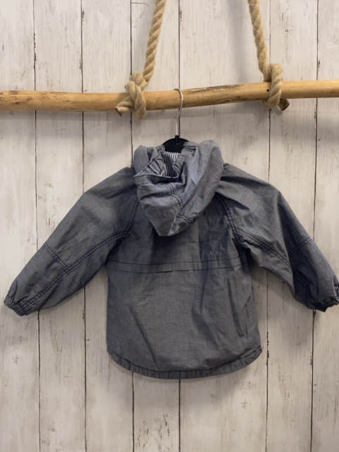 H&M  Regenjacke  Gr. 86  grau meliert Kapuze 