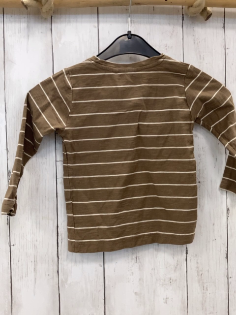 Name it  Langarmshirt  Gr. 92  sand weiße Streifen 