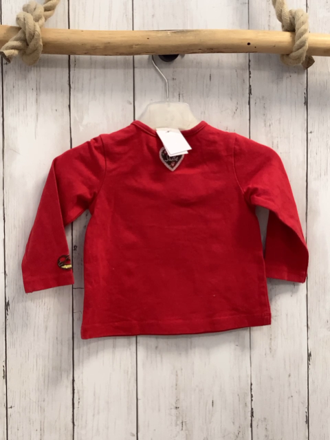 Bondi Langarmshirt  Gr. 74  rot Hosenträger mit Latz 