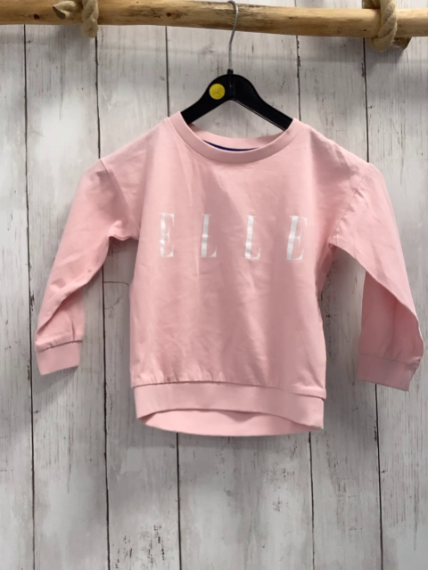 Elle  Langarmshirt  Gr. 98  rosa weiße Schrift 