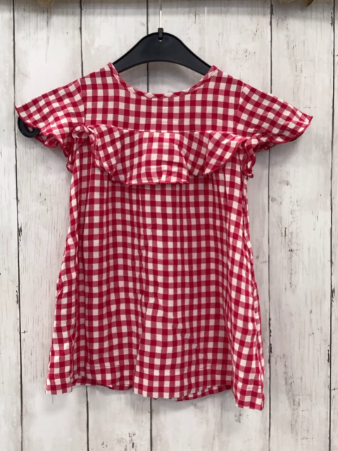 zara Kleid  Gr. 92  rot weiß kariert Rüschen 