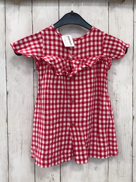 zara Kleid  Gr. 92  rot weiß kariert Rüschen 