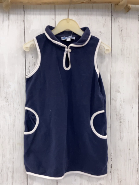 Jacadi  Kleid  Gr. 86  blau weißer Bund 