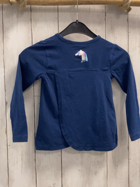 Staccato  Langarmshirt  Gr. 92  blau weißes Pferd Herzen 